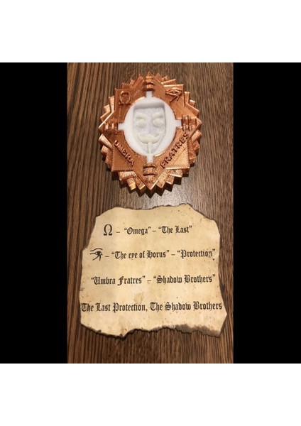 Beyaz Şapkalı Hacker Madalyonu (Sadece Plastik Aparattır!!!) 3D