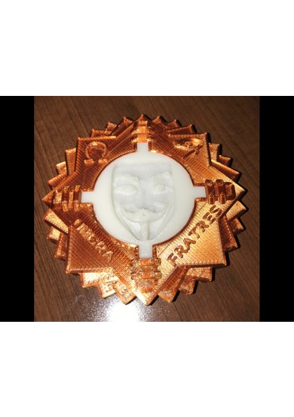 Beyaz Şapkalı Hacker Madalyonu (Sadece Plastik Aparattır!!!) 3D fırsatları