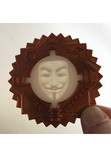 Beyaz Şapkalı Hacker Madalyonu (Sadece Plastik Aparattır!!!) 3D indirimleri