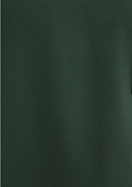 Cep Detaylı Yeşil Basic Tişört 066248-81570