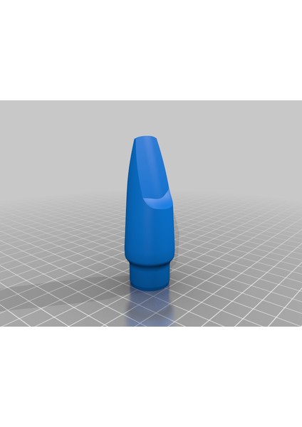 Soprano Saksafon Ağızlık (Sadece Plastik Aparattır!!!) 3D