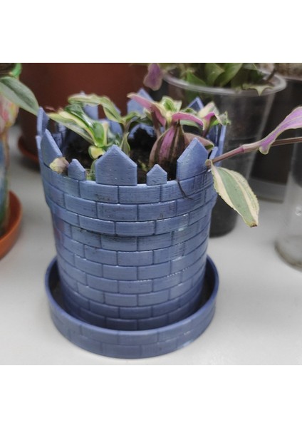 Kule Tarzında Paletli Saksı (Sadece Plastik Aparattır!!!) 3D