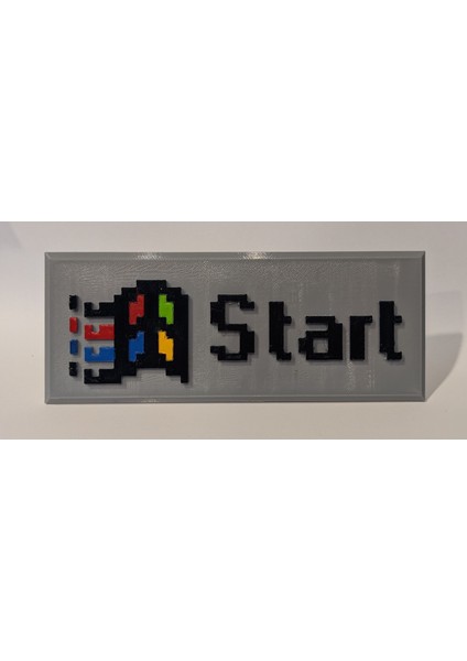 Windows 95 Başlat Menüsü Düğmesi (Sadece Plastik Aparattır!!!) 3D