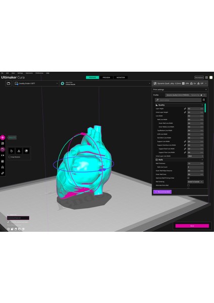 Cura 5 Için Vaporwave Teması (+ Octoprint!) (Sadece Plastik Aparattır!!!) 3D fırsatları