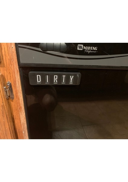 Bulaşık Makinesi Temiz / Kirli Işaret (Sadece Plastik Aparattır) 3D modelleri