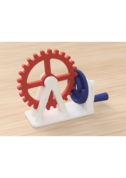 Spiral Kasnak Dişlisi (Sadece Plastik Aparattır) 3D