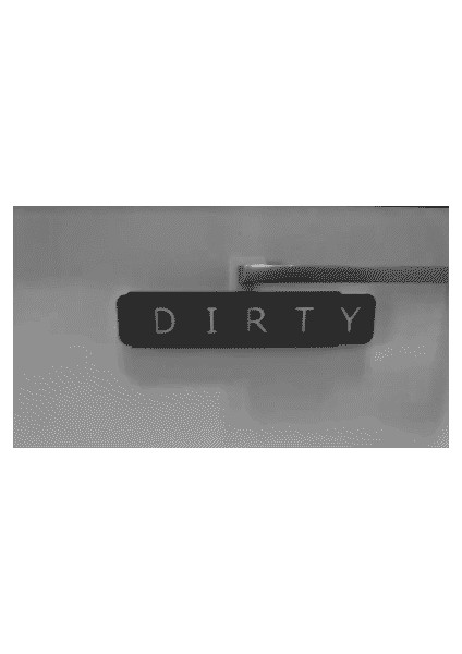 Bulaşık Makinesi Işareti Temiz - Kirli Kaydırıcı (Sadece Plastik Aparattır) 3D modelleri