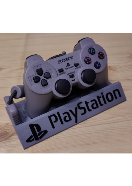 Ps1 Dualshock Denetleyici Stand Playstation Logosu (Sadece Plastik Aparattır) 3D