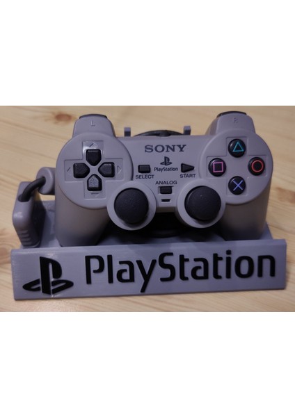 Ps1 Dualshock Denetleyici Stand Playstation Logosu (Sadece Plastik Aparattır) 3D indirimleri