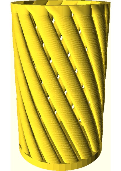 Parametrik Spiral Fincan (Sadece Plastik Aparattır) 3D fırsatları