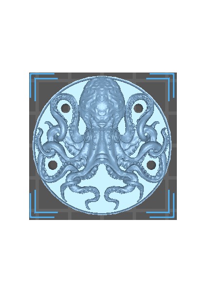 Delikli Ahtapot Madeni Para (Sadece Plastik Aparattır) 3D modelleri