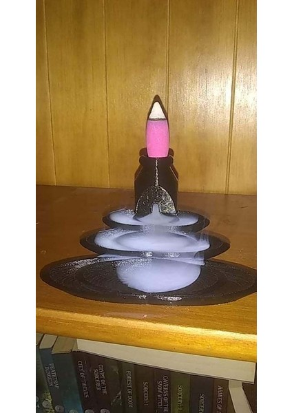 Geri Akış Tütsü Brülörü (Adımlar) (Sadece Plastik Aparattır) 3D