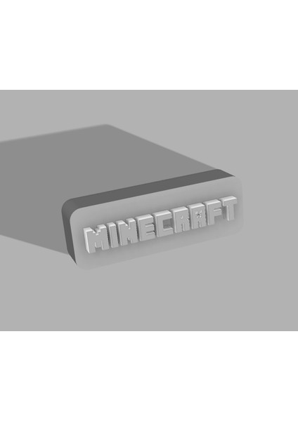 Minecraft Logo Lambası (Sadece Plastik Aparattır) 3D fırsatları