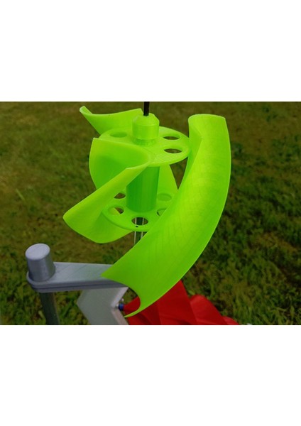 Rüzgar Türbini Savoniov Helix - Remix (Sadece Plastik Aparattır) 3D