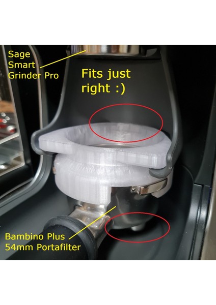 54MM Breville Bambino Plus Portafilter Için Huni - Smart Grinder Pro Tutucuya Uygun (Sadece Plastik Aparattır) 3D modelleri