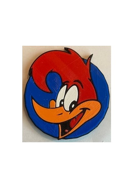 Rozet Ağaçkakan (Sadece Plastik Aparattır) 3D