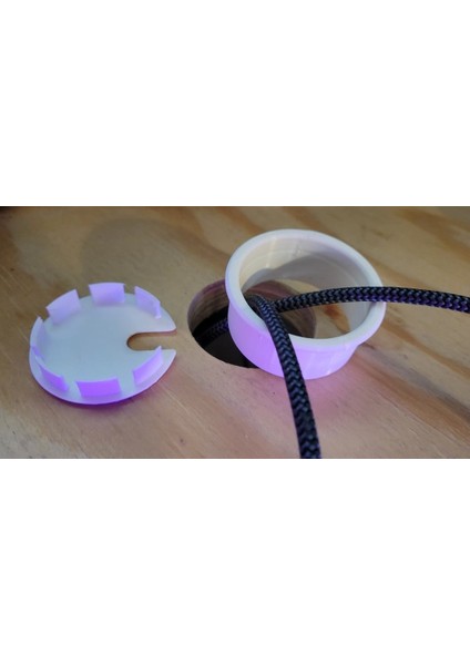 Muhteşem Masaüstü Veya Masa Grommet - Kablo Bağlantı Noktası - 2 Inç Veya 51MM (Sadece Plastik Aparattır!!!) 3D
