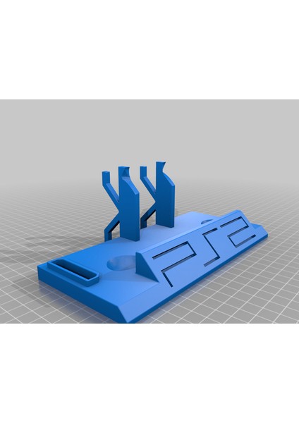 Ps2 Dualshock Denetleyici Stand Playstation 2 Logosu (Sadece Plastik Aparattır) 3D modelleri