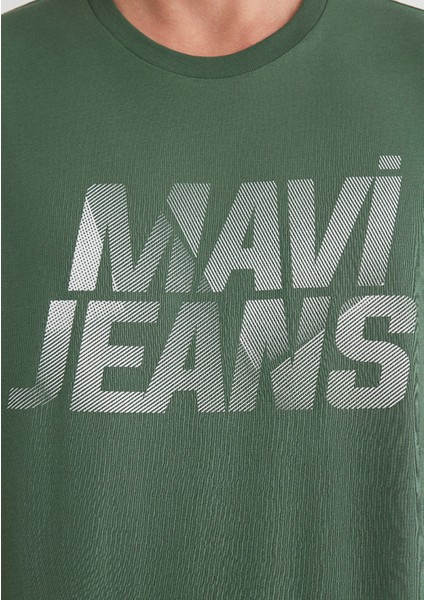 Mavi Jeans Baskılı Yeşil Tişört 0610260-81570