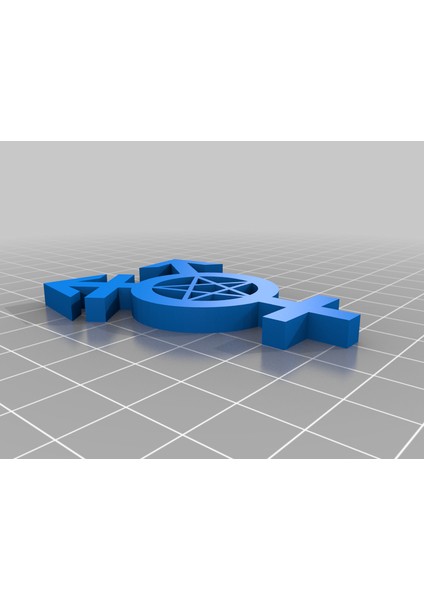 Trans Pentagram (Sadece Plastik Aparattır!!!) 3D