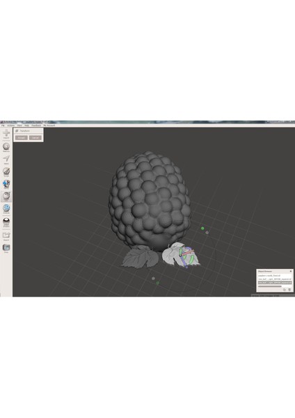 Buz / Çikolata Kalıp Ahududu Yapraklar Sketchup Meshmixer Öğretici (Sadece Plastik Aparattır) 3D indirimleri