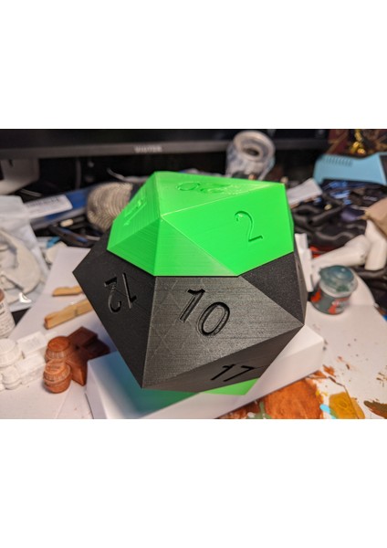 Vida Üst D20 Zar Kutusu V2 Remixed (Sadece Plastik Aparattır!!!) 3D indirimleri