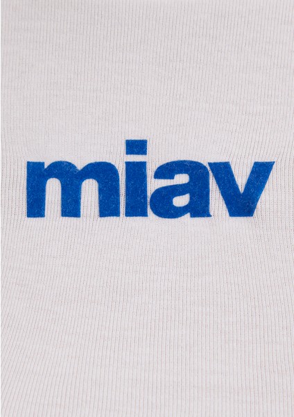 Miav Baskılı Beyaz Crop Tişört 1612453-620