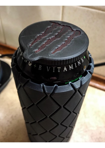Canavar Enerji Içeceği Koozie - Vazo/spiral Baskı - V2 (Sadece Plastik Aparattır!!!) 3D fırsatları