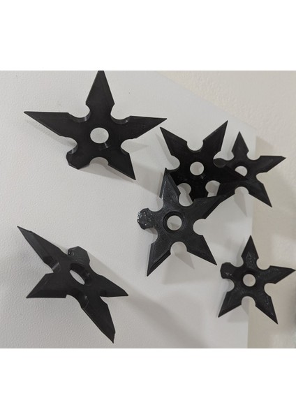 Ninja Yıldız Mıknatısı (Sadece Plastik Aparattır!!!) 3D