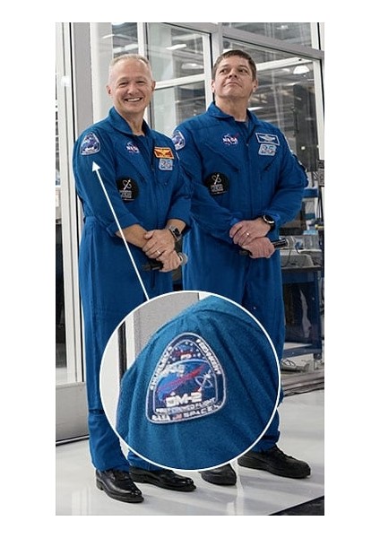 Nasa Spacex Ilk Mürettebat Uçuş Dm-2 Yaması Çok Molor (Sadece Plastik Aparattır!!!) 3D fırsatları