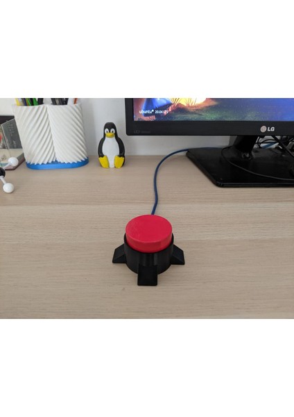 Dramatik USB Düğmesi (Sadece Plastik Aparattır!!!) 3D