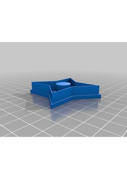 Ninja Yıldız Kurabiye Kesici (Sadece Plastik Aparattır!!!) 3D