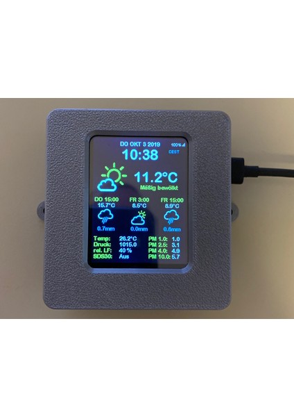 ESP32 Hava Durumu Istasyonu (BME280, SPS30) (Sadece Plastik Aparattır!!!) 3D fiyatları