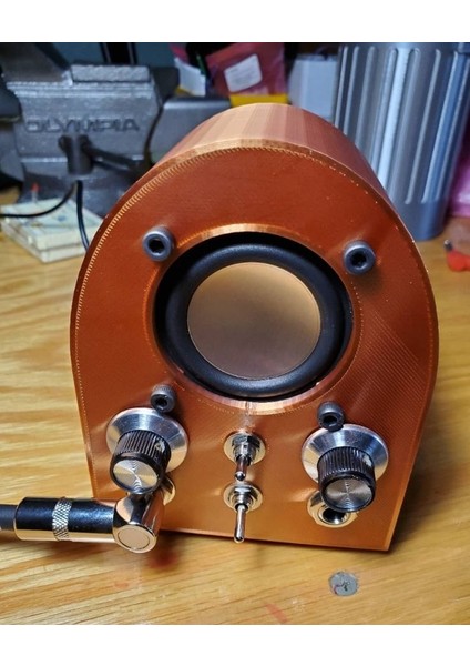 Eski Timey Radyo Mini Gitar Amfisi (Sadece Plastik Aparattır!!!) 3D fırsatları