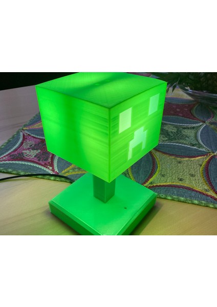 Creeper Masa Lambası (Minecraft) (Sadece Plastik Aparattır!!!) 3D fiyatları
