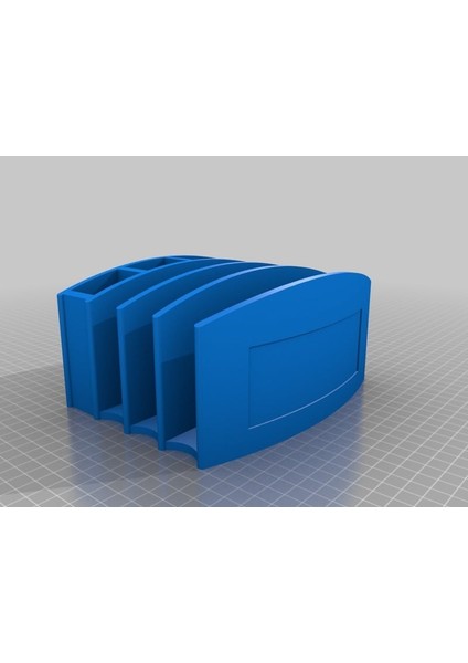 Kalem Fincanı ile Kavisli Posta Caddy (Sadece Plastik Aparattır!!!) 3D