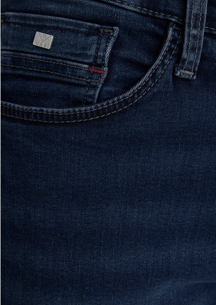 Nicholas Mavi Premium Gece Mavisi Jean Şort 0416087141