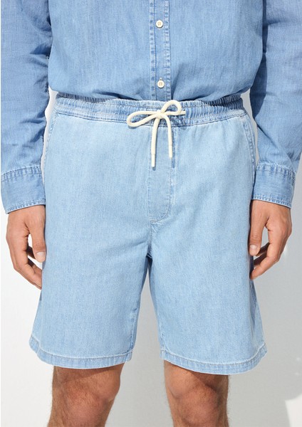 Dayton Casual Buz Mavi Jean Şort 0410093-86945