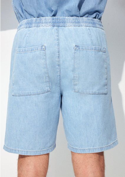 Dayton Casual Buz Mavi Jean Şort 0410093-86945