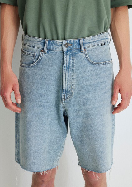 Isac 90lar Vintage Açık Mavi Jean Şort 0410679-87140