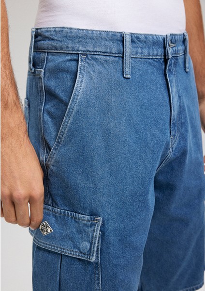 Hamburg MV91 Street İndigo Mavisi Jean Şort 0410681-87150