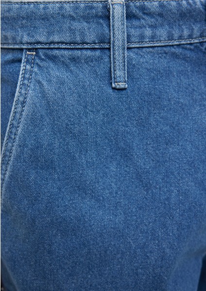 Hamburg MV91 Street İndigo Mavisi Jean Şort 0410681-87150