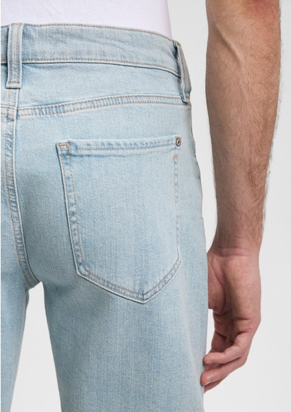 Brian Steet Puslu Açık Mavi Jean Şort 0418487144