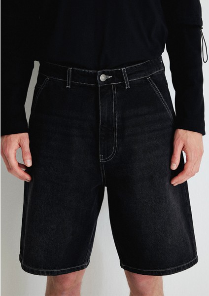 Bonn MV91 Street Duman Gri Jean Şort 0410719-87172