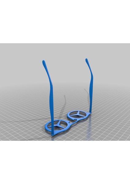 Mercedes Logo Gözlükleri (Sadece Plastik Aparattır!!!) 3D modelleri