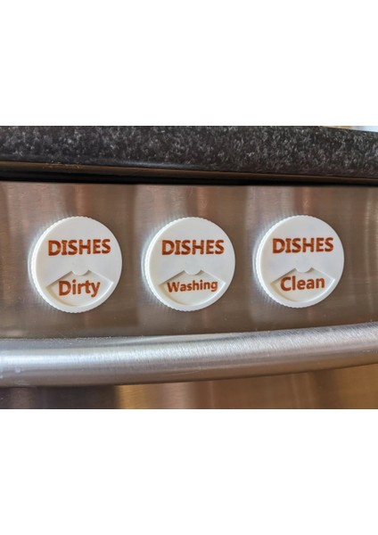 Dönen Bulaşık Makinesi Temiz/kirli/yıkama Manyetik Işareti (Sadece Plastik Aparattır!!!) 3D fiyatları