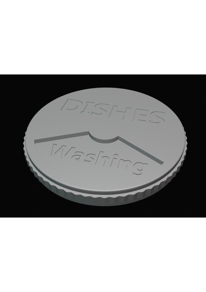 Dönen Bulaşık Makinesi Temiz/kirli/yıkama Manyetik Işareti (Sadece Plastik Aparattır!!!) 3D modelleri