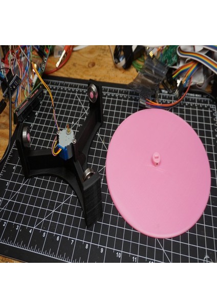 Motorlu Pikap - 28BYJ Stepper - 608 Yatak (Sadece Plastik Aparattır!!!) 3D
