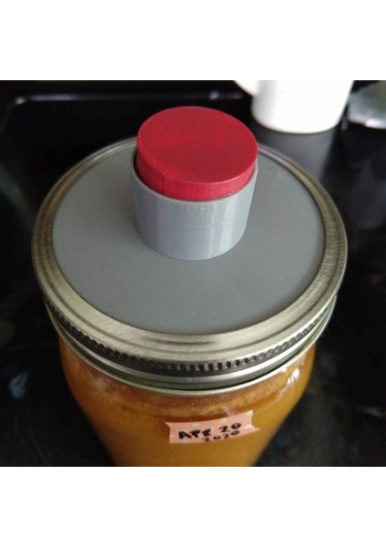 Top Kavanoz Geniş Ağız Fermantasyon Hava Kilidi (Sadece Plastik Aparattır!!!) 3D