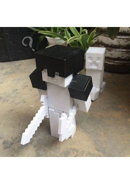 Minecraft Steve (Sadece Plastik Aparattır!!!) 3D